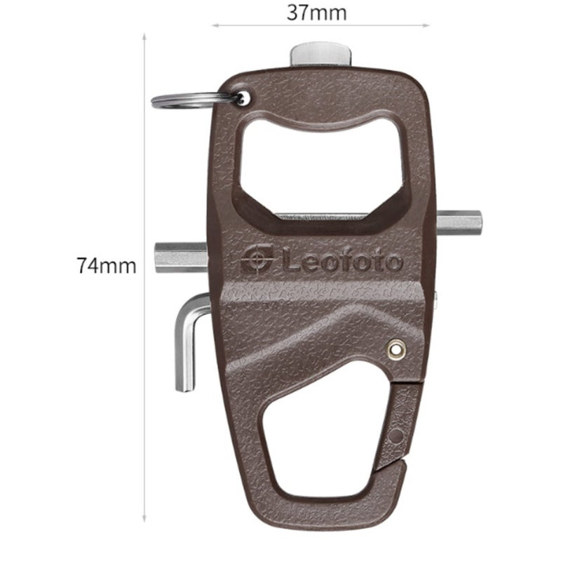 Leofoto MPL and MPL-2 Multi-Function Tool, Handy Survival Multi-Tool, Photographers Allen Wrench Kit, Carabiner for Tripod (MPL) - Image 2